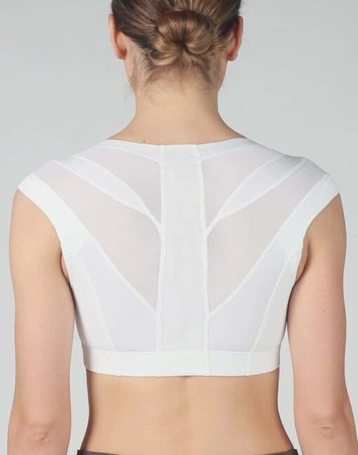 Intelliskin Essential 2.0 BH i hvid set bagfra i studio